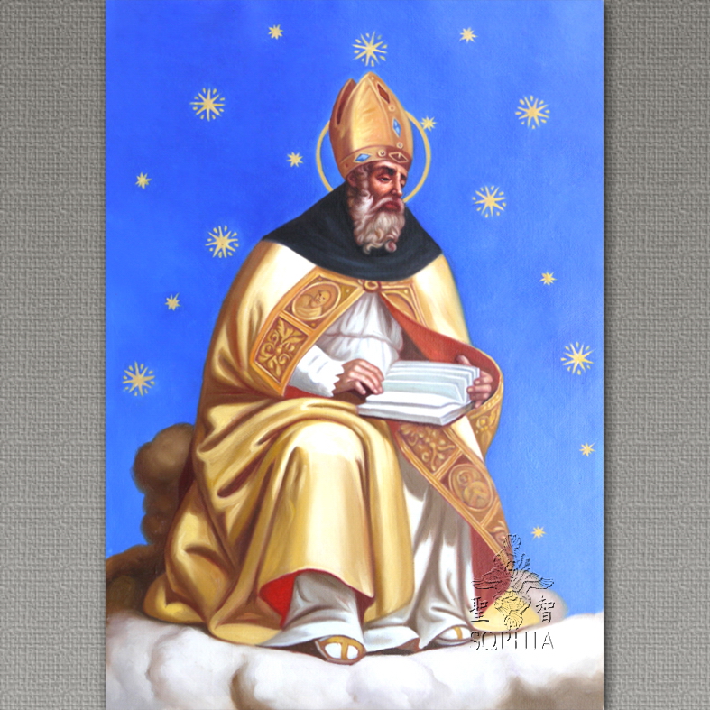 圣奥斯定主教圣师油画像（定制）