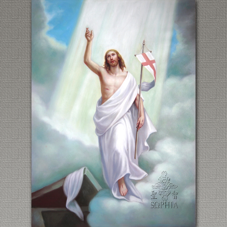 耶稣复活油画像B(定制)